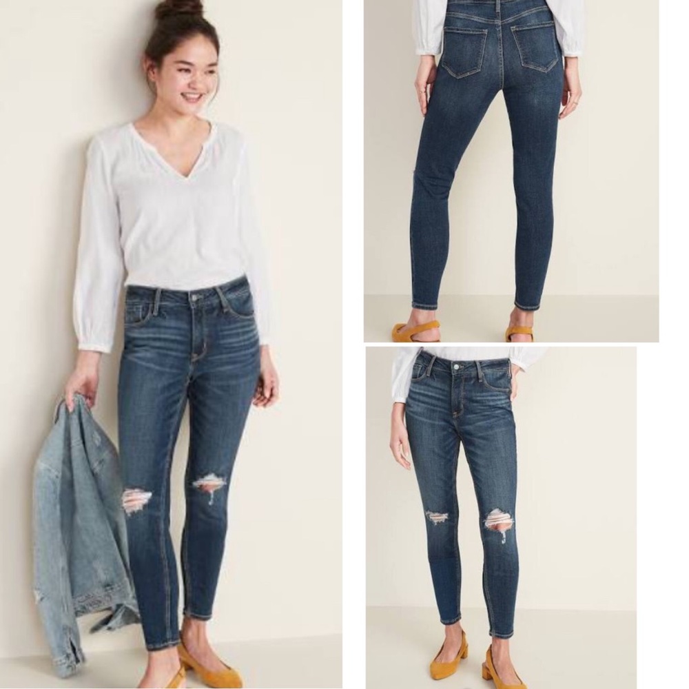 Women’s Old Navy Rockstar Distressed Skinny Jeans